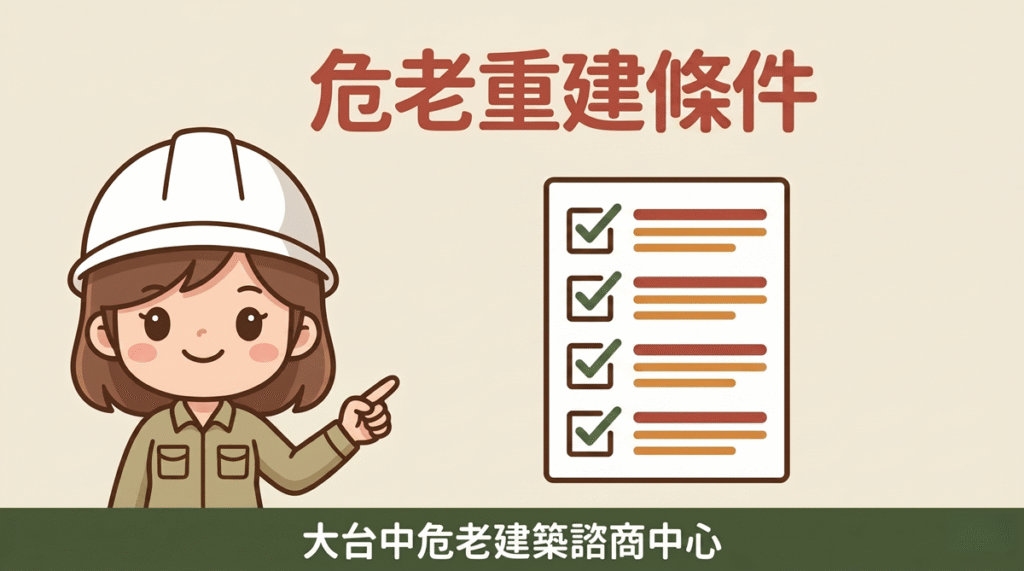 危老重建條件 資格快篩 台中