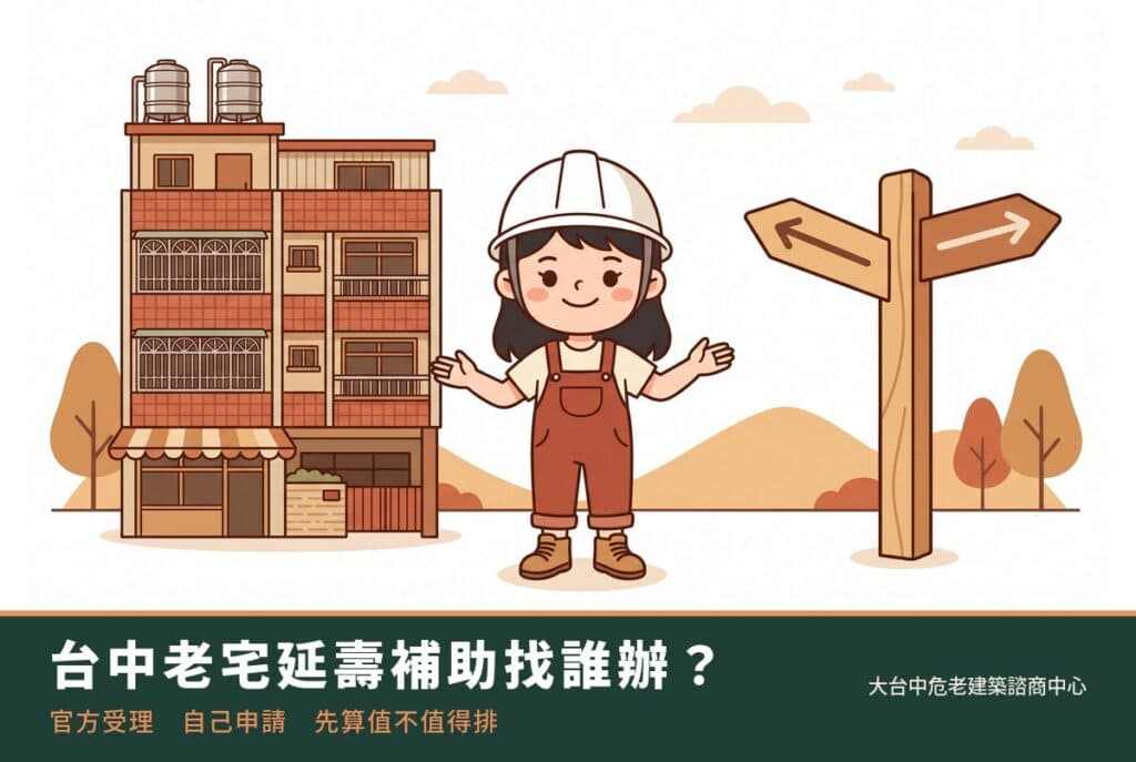台中老宅延壽補助找誰辦－官方受理與民間免費評估說明